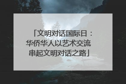 文明对话国际日：华侨华人以艺术交流串起文明对话之路